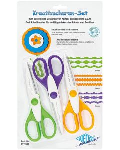 Photo Set de 3 paires de ciseaux cranteurs WEDO