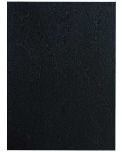 photo Plat de couverture pour reliure A4 - Carton Grain Cuir - Noir mat PAVO (8011124)