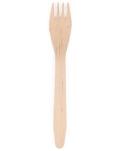 Fourchettes jetables en bois PAP STAR Pure  Lot de 25