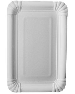 Assiette jetable en carton - 130 x 200 mm PAP STAR Pure