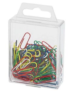 Photo 901 244299 - Boite de 100 trombones plastifiés - 27 mm