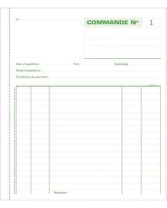 BON DE COMMANDE Carnet autocopiant Tripli - 210 x 180 mm : EXACOMPTA