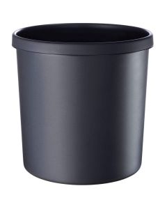 Photo Corbeille à papier ininflammable - 18 litres Noir : HELIT H6106495