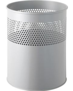 Photo Corbeille à papier en acier 15 litres - Argent : HELIT H2515799