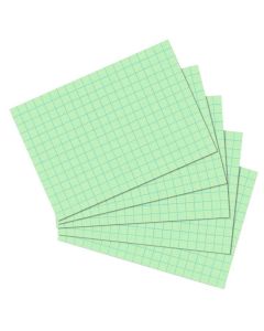 Photo Lot de 100 fiches Bristol quadrillées - 105 x 148 mm - Vert : HERLITZ  10901452