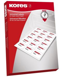 Photo Étiquettes super adhésives - 105 x 148,5 mm - Blanc KORES