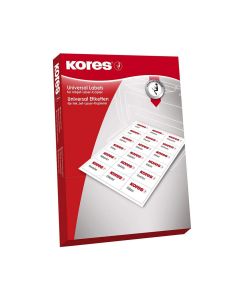 Photo Etiquettes Dos de classeur - 38 x 192 mm - Jaune : KORES