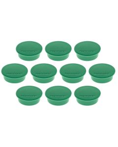 Photo Lot de 10 Aimants ronds - 40 mm - Vert : MAGNETOPLAN 1662005