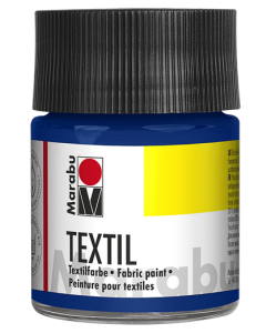 Photo MARABU : Peinture pour textile clair - 50 ml - Bleu moyen