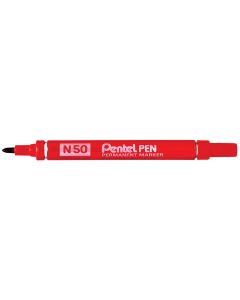 PENTEL : Marqueur permanent N50 - Rouge - N50-BE