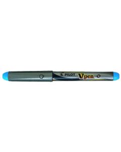 Photo Stylo plume jetable - Bleu clair : PILOT V-Pen Silver