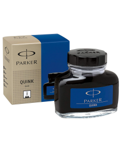 Photo PARKER : Encre de chine permanente Quink -  Bleu