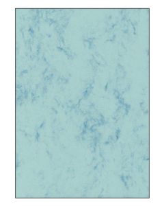 SIGEL DP261 : Lot de 100 feuilles marbrées - Format A4 - Bleu