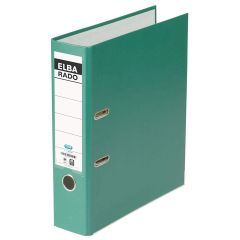 Classeur à levier en PVC - Dos 80 mm - Vert : ELBA Rado Plast Image