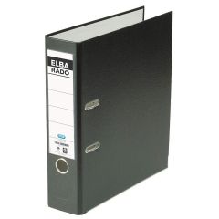 Classeur à levier en PVC - Dos 80 mm - Noir : ELBA Rado Plast Image