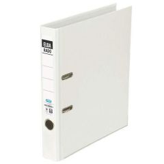 Classeur à levier avec protection de bords - Dos 50 mm - Blanc - ELBA Rado Brillant - 100022611- Photo