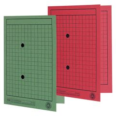 Chemise quadrillée A4 pour dossier de correspondance - Rouge - ELBA 100091662 Image