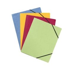 Chemise à élastiques A4 - Jaune : ELBA Carte Forte photo