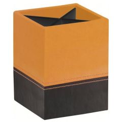 Pot à crayons 4 compartiments - Orange/Noir RHODIA