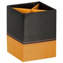 Pot à crayons 4 compartiments - Noir/Orange RHODIA