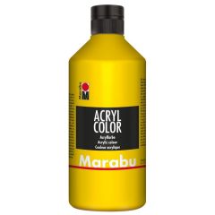 Peinture Acrylique - 500 ml - Jaune MARABU Acryl Color