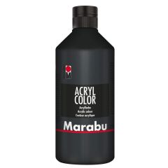 Peinture Acrylique - 500 ml - Noir MARABU Acryl Color