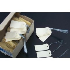 Etiquettes à trou et fil de fer - 120 x 57 mm - Beige : AGIPA Lot de 1000 Image