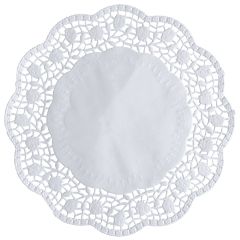 Photo Napperon en papier - Rond - 360 mm - Blanc PAP STAR