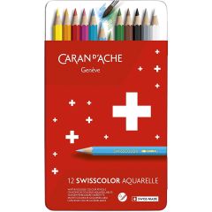 Étui de 12 Crayons de couleurs Swisscolor - Assortiment : CARAN D'ACHE Image