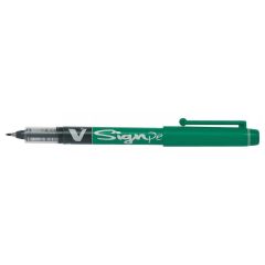 Stylo feutre V Sign Pen - Vert : PILOT Visuel