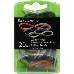 Elastiques - Lot de 100 - Assortiment de couleurs EXACOMPTA image