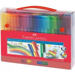 Mallette de 60 Stylos-feutres - Connector Pen - Assortiment : FABER CASTELL Visuel