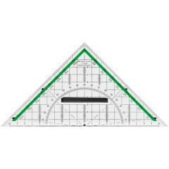 Équerre de Géométrie BK 1 avec poignée - 200 mm : FABER CASTELL Visuel