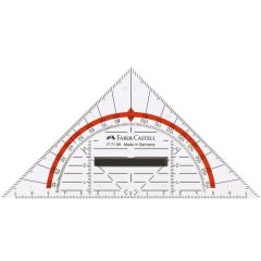 Équerre de Géométrie BK 1 avec poignée - 140 mm : FABER CASTELL Modèle