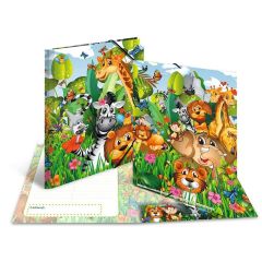 Chemise à élastiques A4 - Motif Jungle HERMA Ecole Maternelle