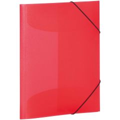 Chemise à élastiques A4 en PP translucide - Rouge : HERMA Modèle