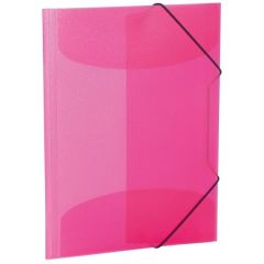 Chemise à élastiques A3 en PP translucide - Rose HERMA image