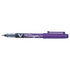 Stylo feutre V Sign Pen - Violet : PILOT Visuel