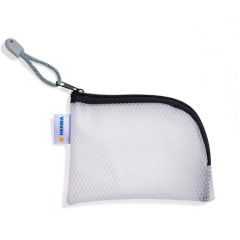 Pochette à filets avec fermeture éclair - A7 - Transparent / Noir : HERMA Mesh Bags image
