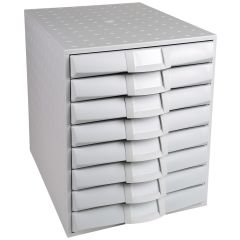 Module de rangement 8 tiroirs - Gris : EXACOMPTA The System Office photo