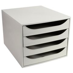 Module de rangement 4 tiroirs Ecobox - Gris EXACOMPTA Office Image
