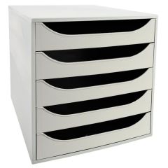 Module de rangement 5 tiroirs Ecobox+ - Gris EXACOMPTA Office Image