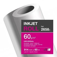Papier pour Traceur jet d'encre - 914 mm x 60 m : CLAIREFONTAINE Visuel