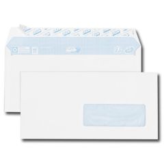 Enveloppes avec fenêtre de 35 x 100 mm - 110 x 220 mm - 80 g : GPV Office Lot de 500 Visuel