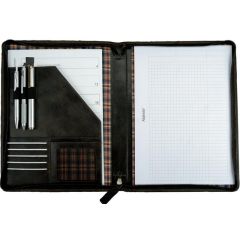 Conférencier A4 Cuir marron PRIDE ET SOUL 30106 ouvert