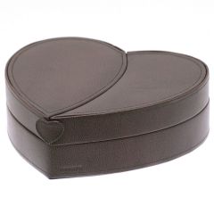 Boite à bijoux Euclide coeur - Marron Double DAVIDT'S