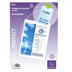 Exacompta 389205E Etuis de protection taille A4 maxi - 240 x 320 mm 