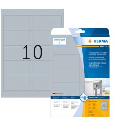 Étiquettes adhésives de signalisation Gris - 96 x 50,8 mm HERMA 4223 Signal