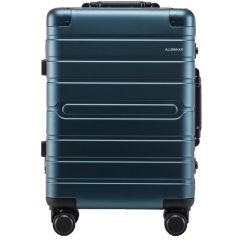 Valise de voyage avec 4 roulettes - Aluminium Bleu : ALUMAXX avant