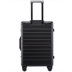 Valise de voyage avec 4 roulettes - Aluminium Noir : ALUMAXX 